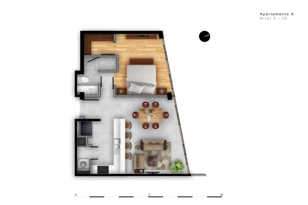 Alquiler de apartamento en Nunciatura, Rohrmoser.